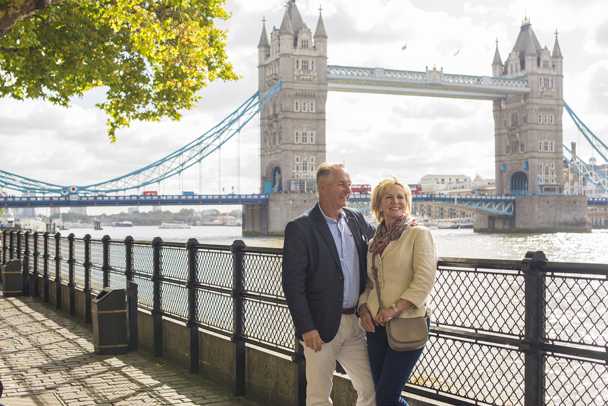 Great Britain England London Tower Bridge Tourist Couple