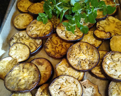 Cooking With Barb Greek Eggplant Moussaka 2 Eggplant Roasted