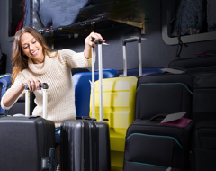 Woman Suitcases Luggage Packing Expert Advice