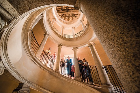 Ea History Bramante Staircase Guests Exclusive Access