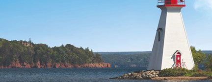 Canada Nova Scotia Baddeck Lighthouse Landscape