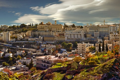 Israel Bethlehem Building On Hillside
