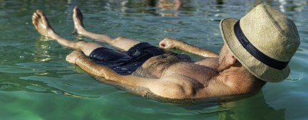 Jordan Dead Sea Man Floating