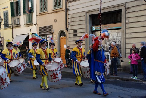 Italy Florence Parade Easter Drums Procession