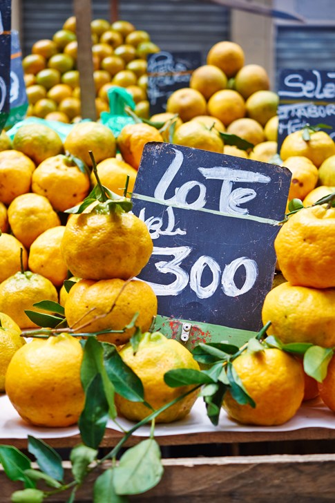 Brazil Rio Citrus Lemons Fruit Stand Market