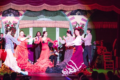 Spain Seville Flamenco Show Dancers Dance Clap Perform Audience Expert
