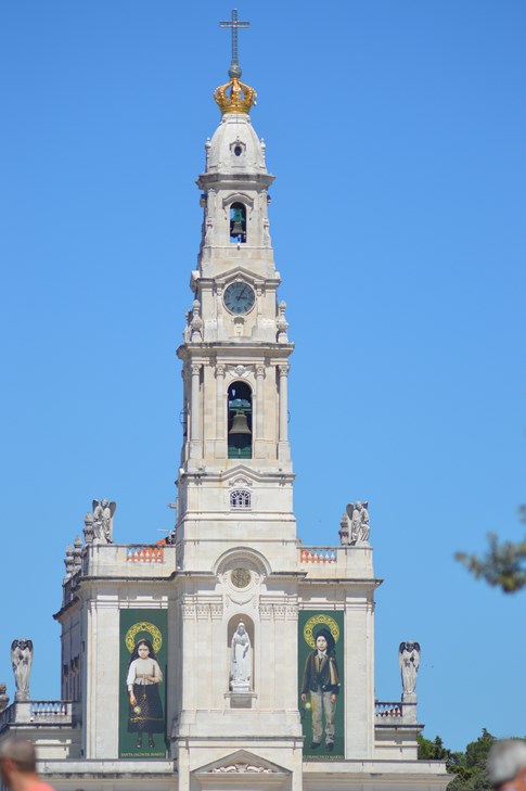 Portugal Our Lady Fatima Sanctuary White Church Paintings Orphans Lucy Francis Gold Story