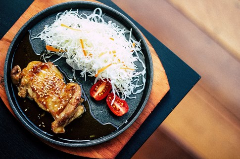 Recipe Expert Fried Chicken Sesame Karaage Wooden Table
