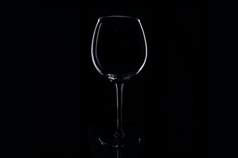 Chianti Wine Glass Black Background expert wine stemware