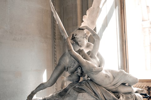France Paris Louvre Psyche Revived By Cupidss Kiss Antonio Canova Expert Museum Sculpture