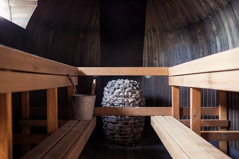 Expert Sauna Steam Room Sweden Rocks Benches Wood