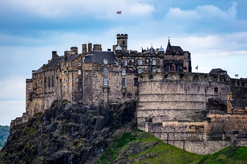 Scotland Edinburgh Castle Hill Cliff Expert