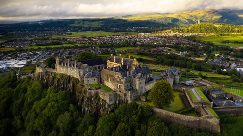 Scotland Stirling Castle Aerial Bridge Walls Expert