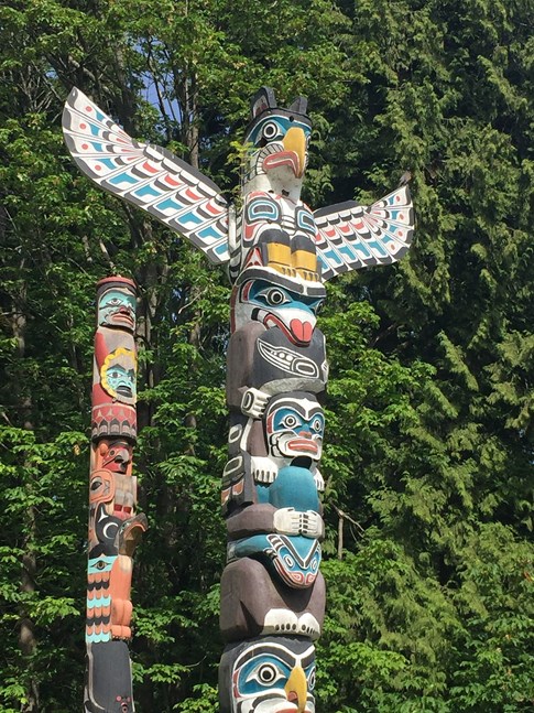 Canada Vancouver Stanley Park First National Totem Pole