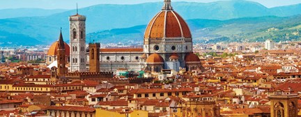 Italy Florence Duomo Cityscape Blue Hills