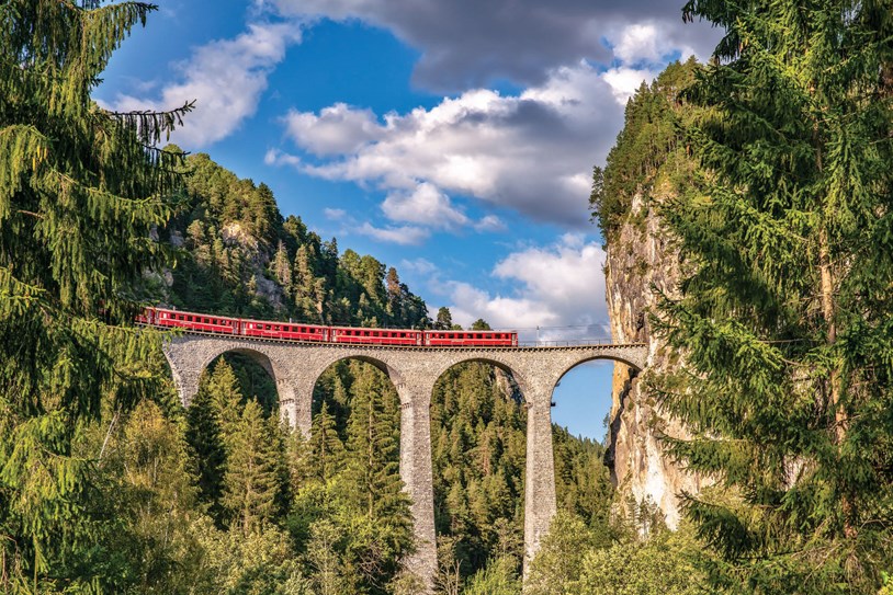 Tours with a ride on the Bernina Express, Swiss Alps