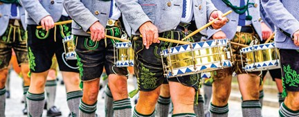 Germany Bavaria Drummers Lederhosen