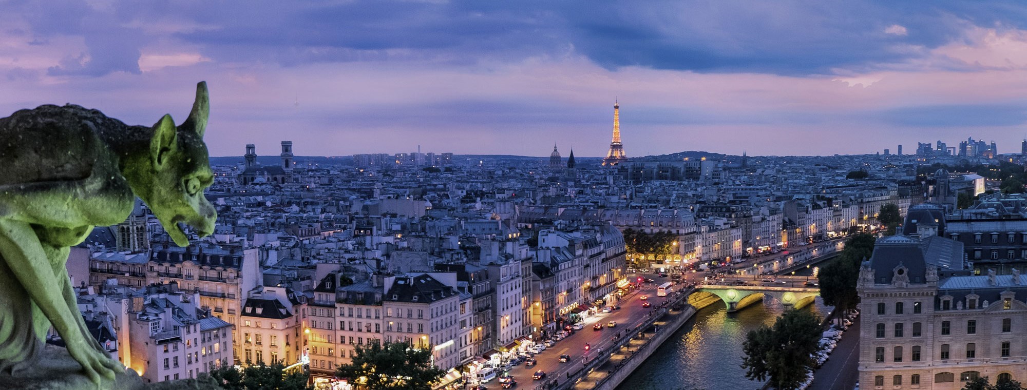 Our Europe tours offer panoramic views of Paris, France