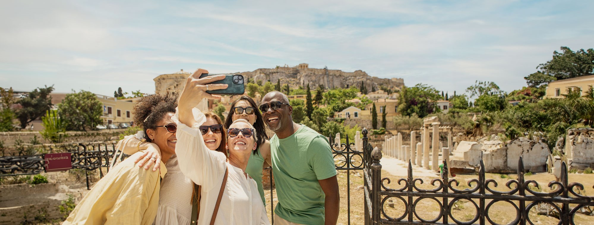 Trafalgar Greece Selfie Group Hero