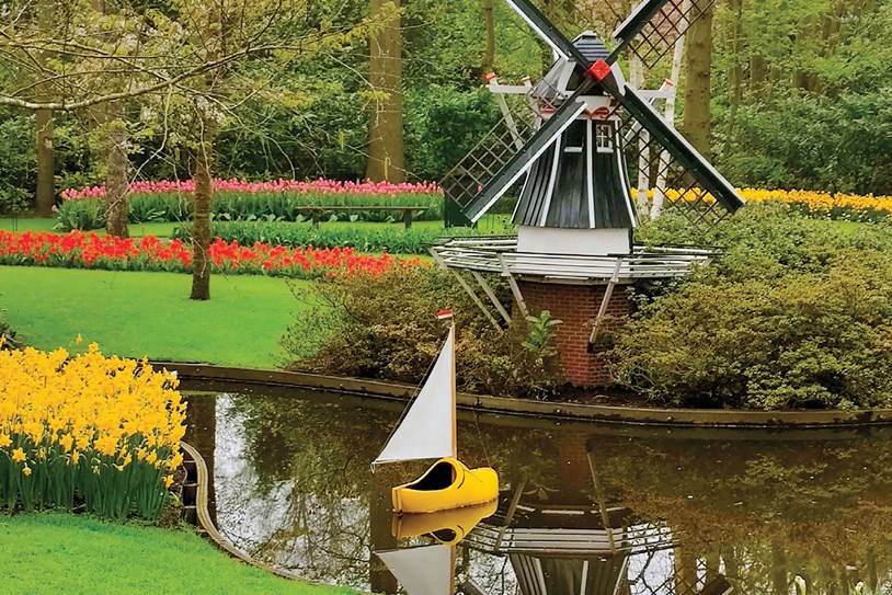Holland Netherlands Keukenhof Tiny Windmill