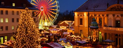 Christmas Market at night, Germany
