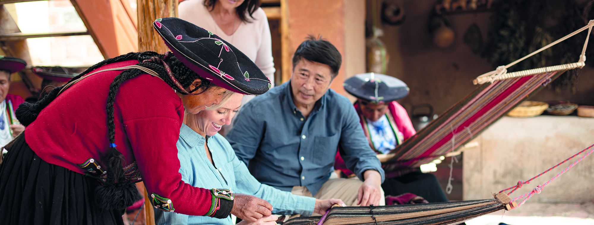 Peru Cusco Centro De Textiles Tradicionales Make Travel Matter Iv Expert Treadright Woman In Red Sweater