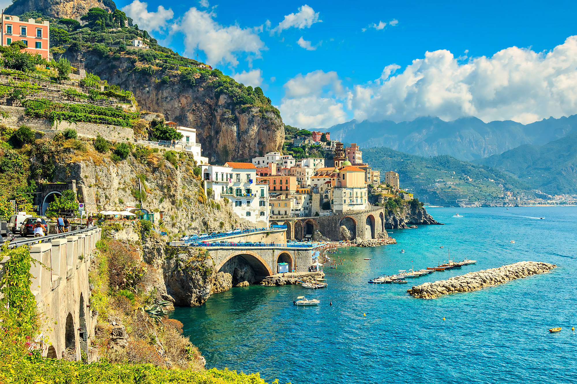 Italy Amalfi Coast Bay Of Naples