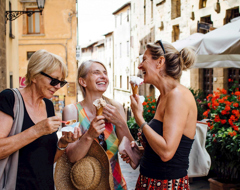 Italy Florence Gelato Women Eating Friends Laughing Expert Travel Advice Food