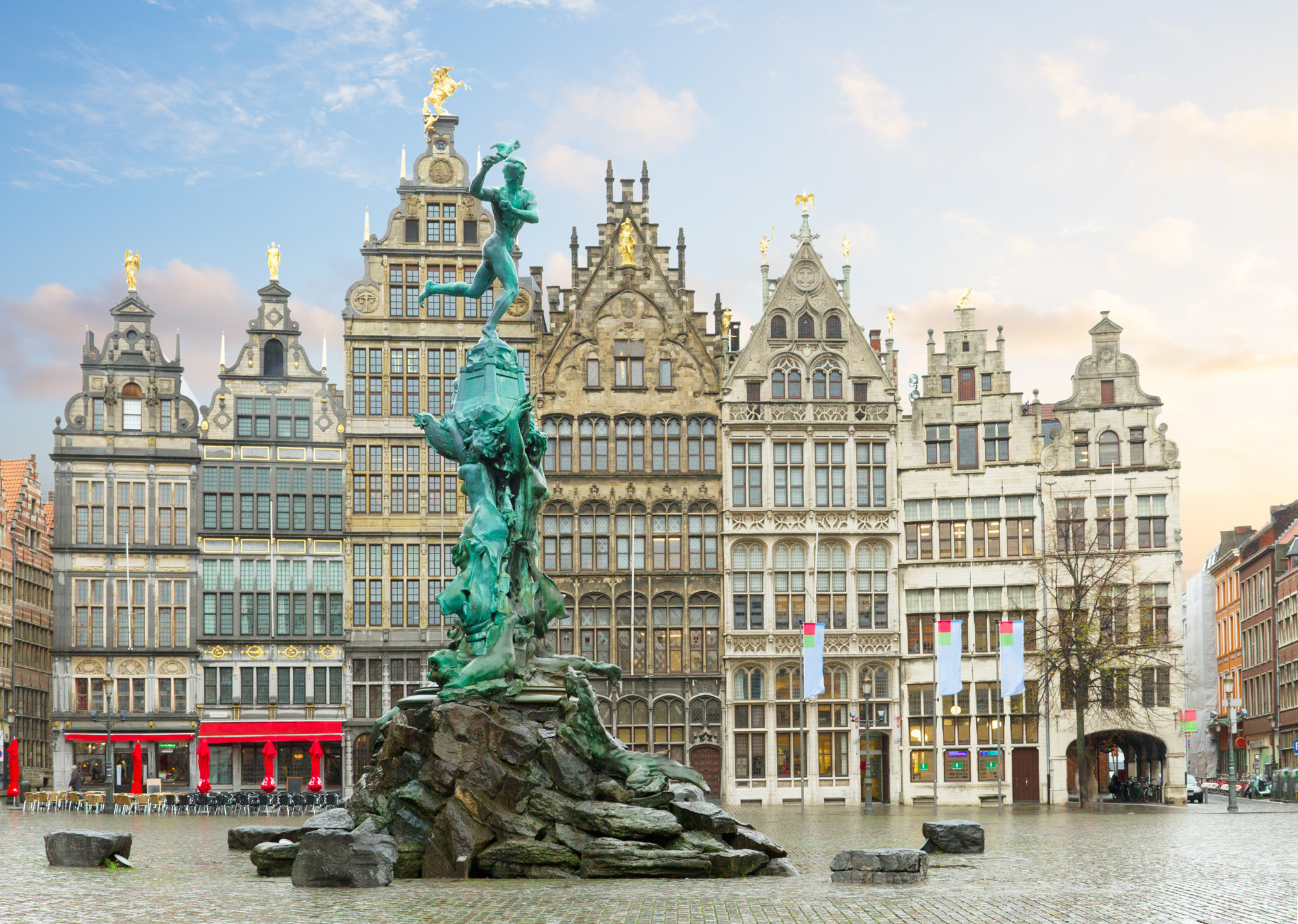 Belgium Antwerp Guildhall Groter Markt Square