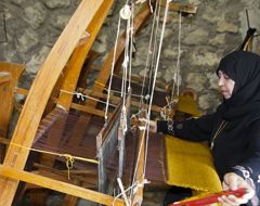 Expert Woman Weaving