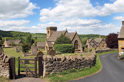 Village in Cotswolds, England