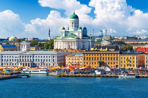 View of Helsinki from the water, Finland
