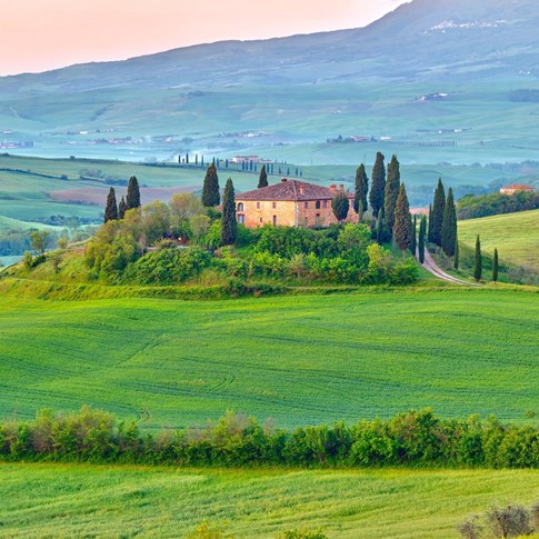 Tuscan hills in spring, Italy