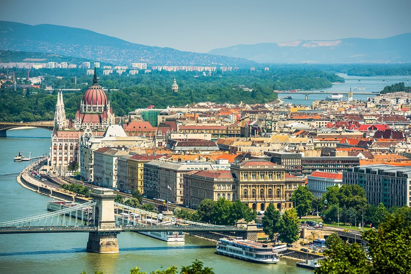Danube River and Budapest, Hungary