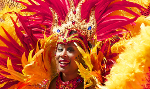 Carnival woman in costume, Rio de Janeiro, Brazil