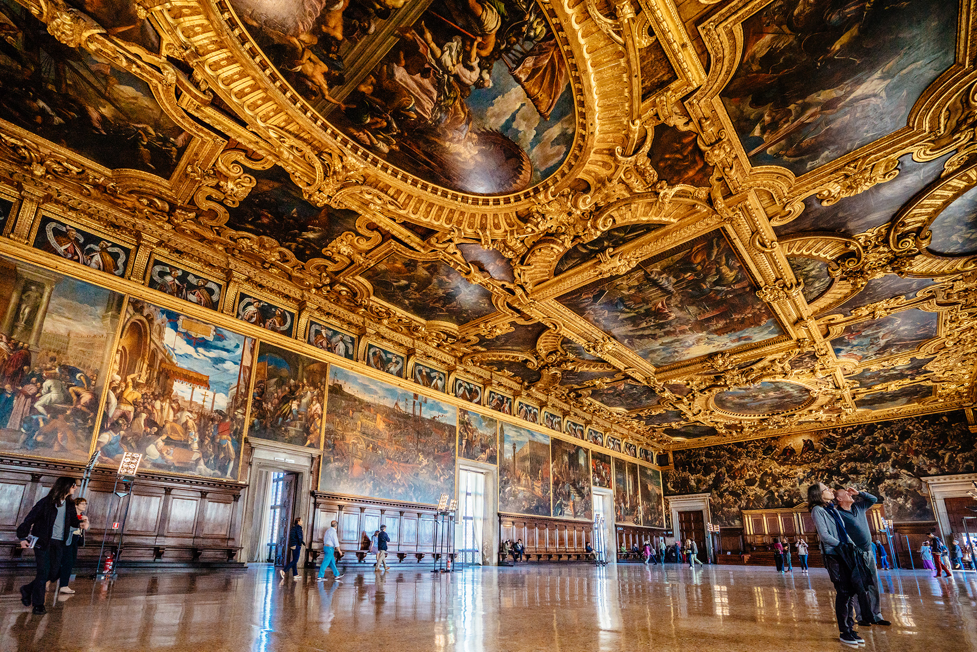 Italy Venice Palazzo Ducale Doges Palace Ceiling Paintings Hero