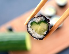 Top Foods Dishes To Try In Japan Sushi Cucumber Heart Chopsticks