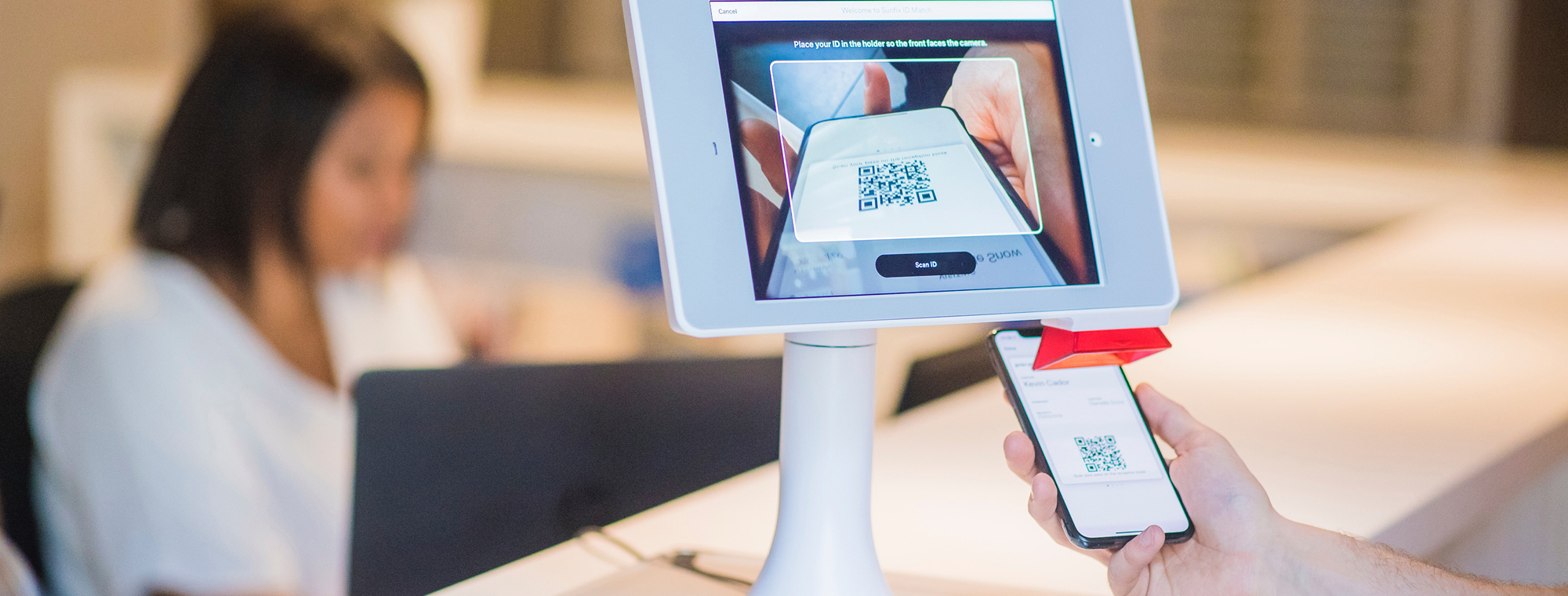 Expert Tech Mobile Passport Scan Qr Code Desk Service Kiosk