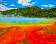 Usa Wyoming Yellowstone Prysmatic Pool National Park