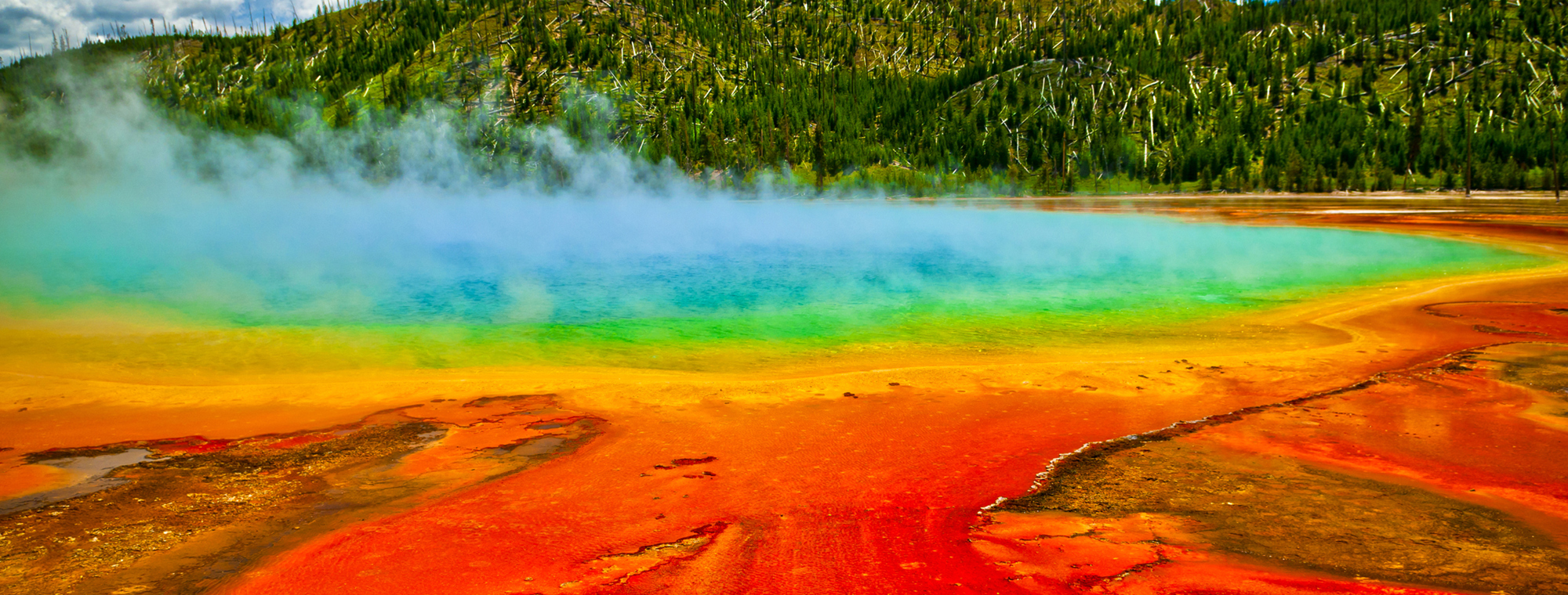 Usa Wyoming Yellowstone Prysmatic Pool National Park