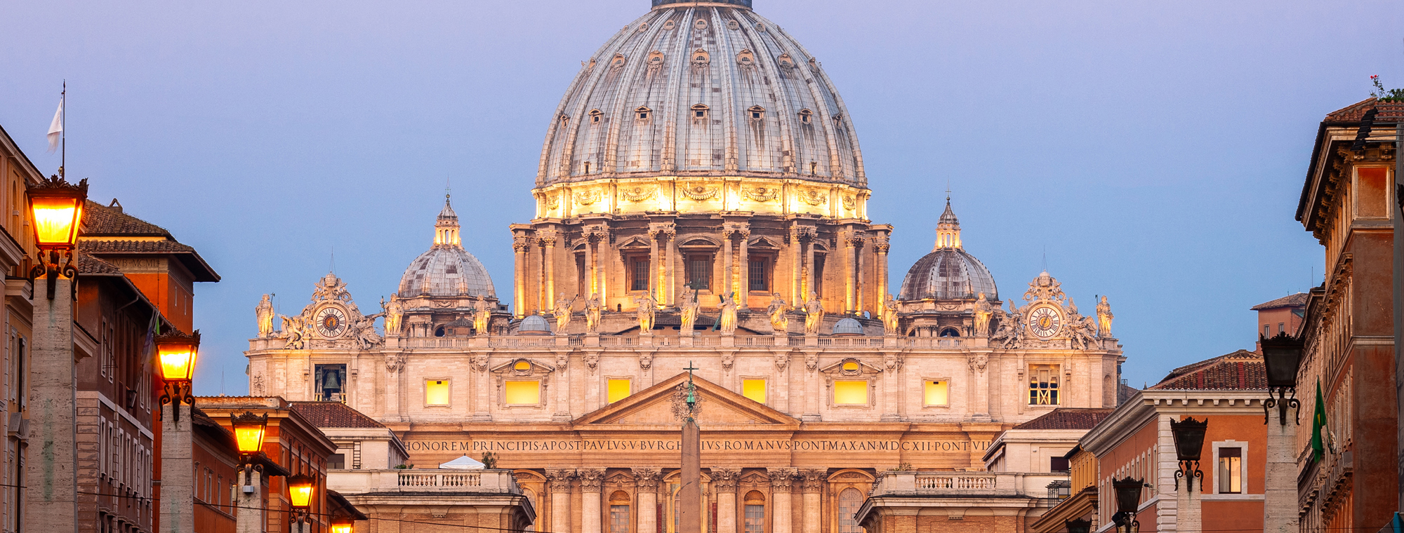 Vatican Rome Lazio Italy St Peters Basillica Sunrise