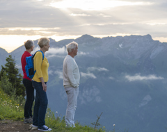 Switzerland Mountain Top Guests View Looking Out Iv Expert