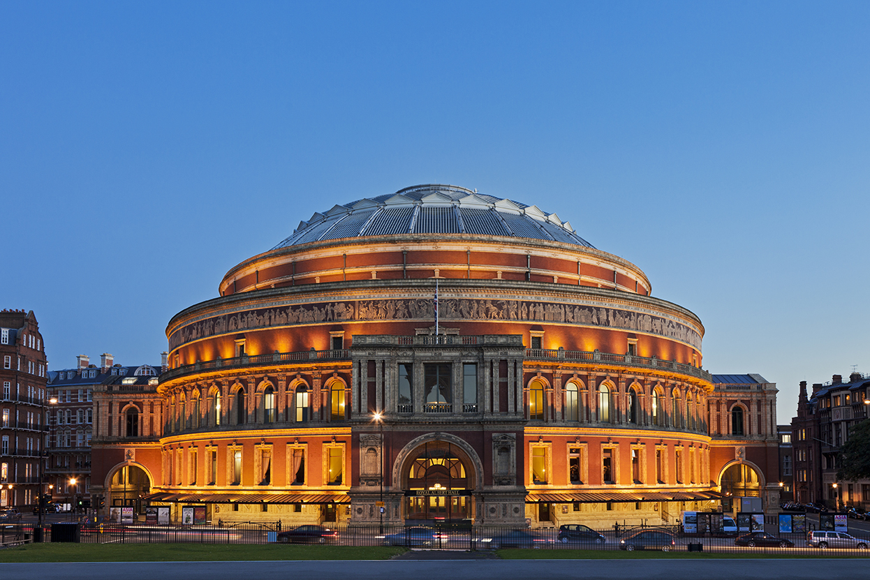 London England Uk Great Britian Royal Albert Hall Music Twilight Cultural Scene