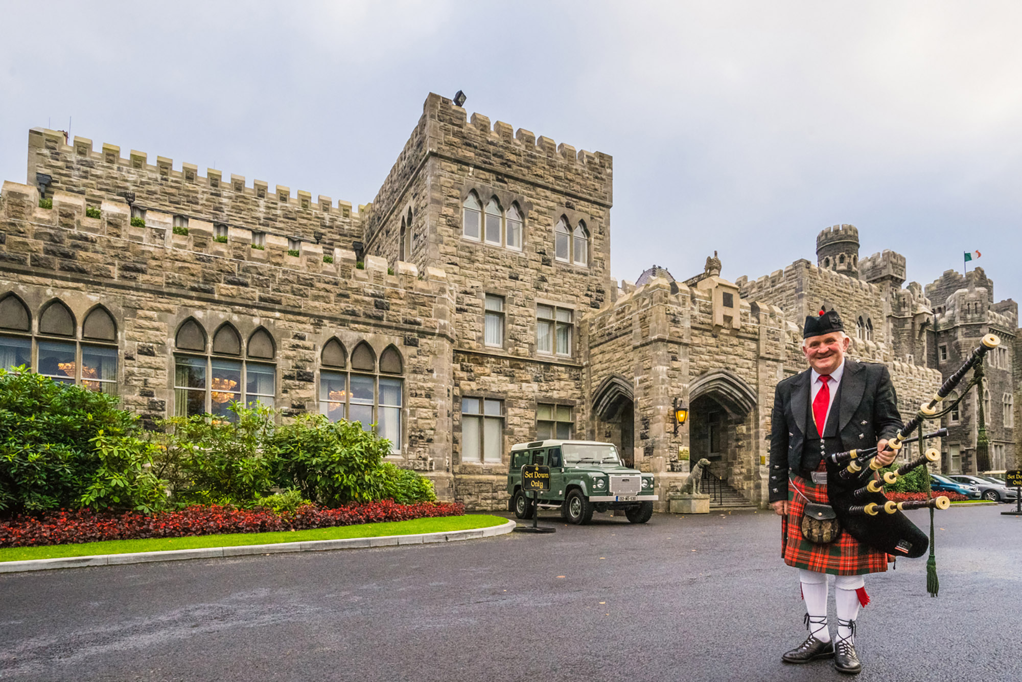 Ireland Ashford Castle Piper Red Carnation Hotels