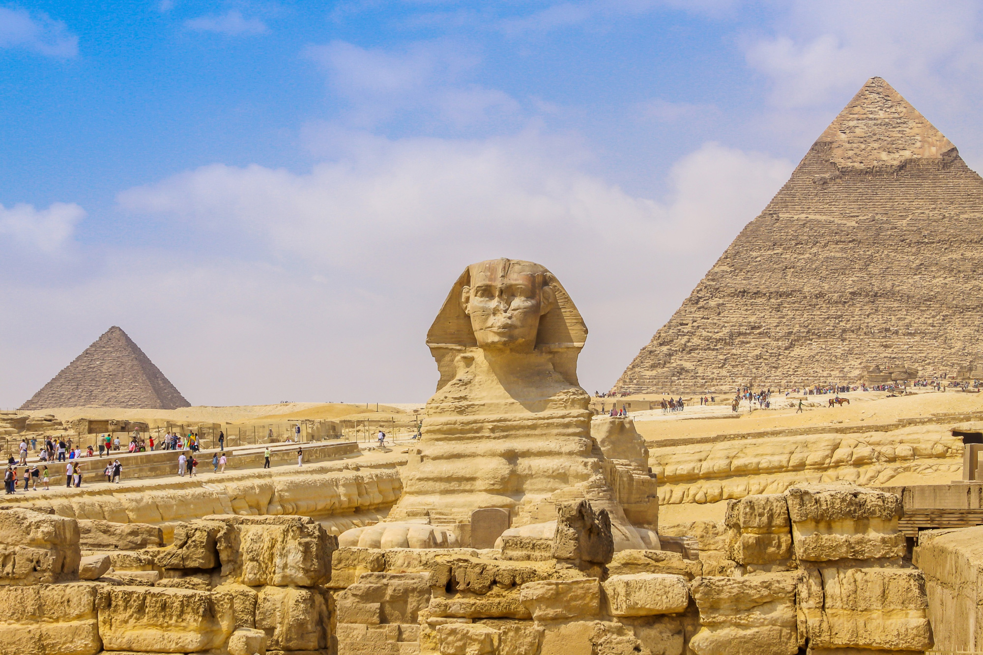 Egypt Giza Sphinx And Pyramids (1)