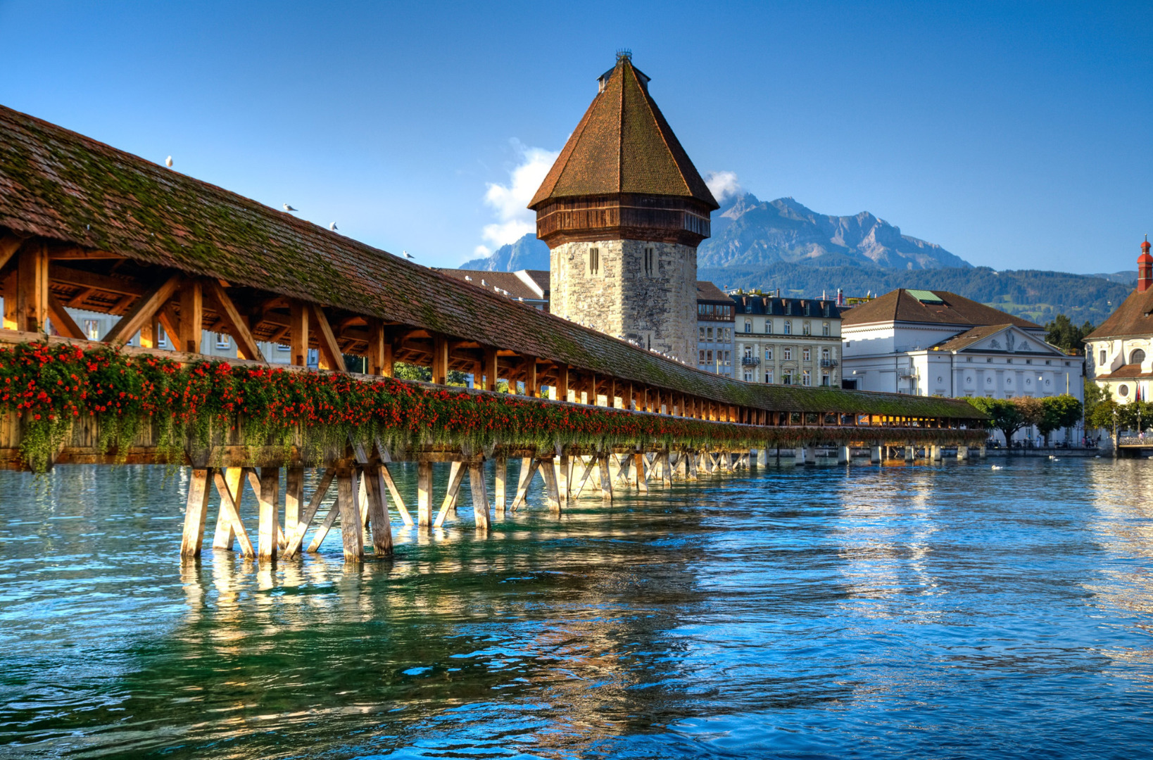 Switzerland Lucerne Chapel Bridge
