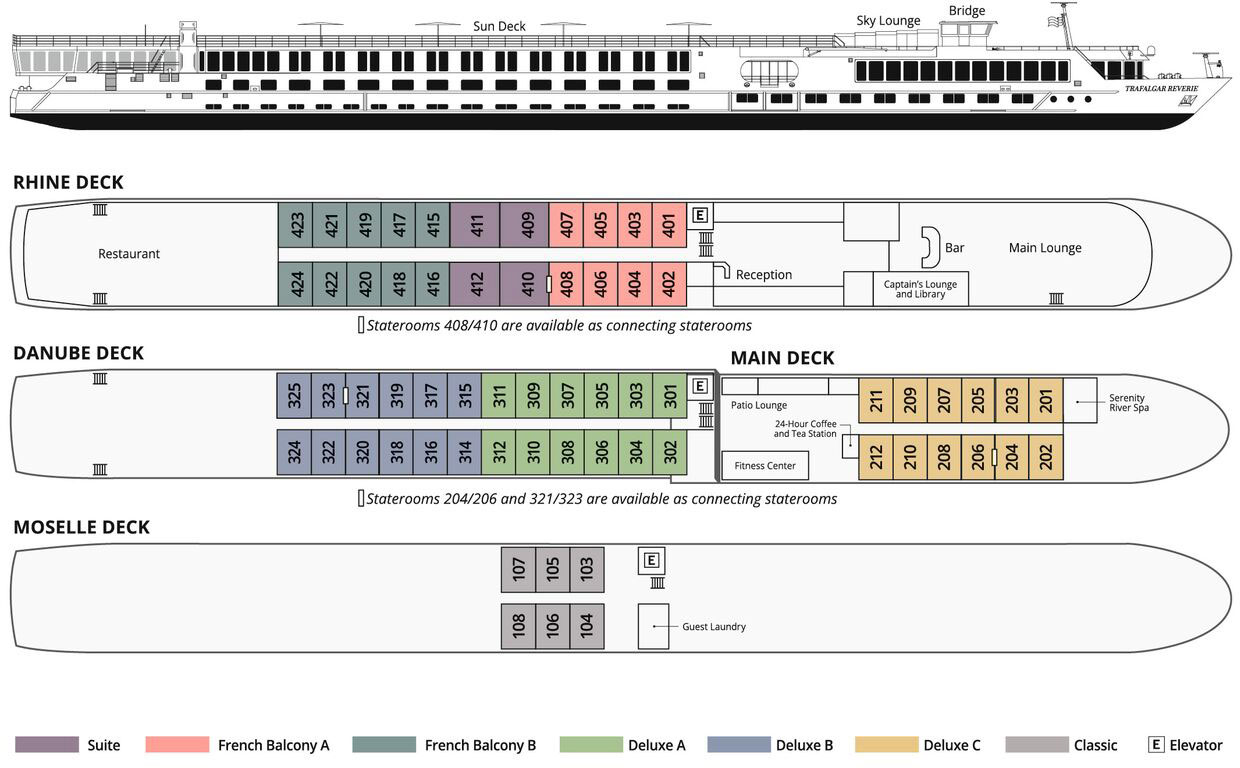 Trafalgar Reverie Deck Plan