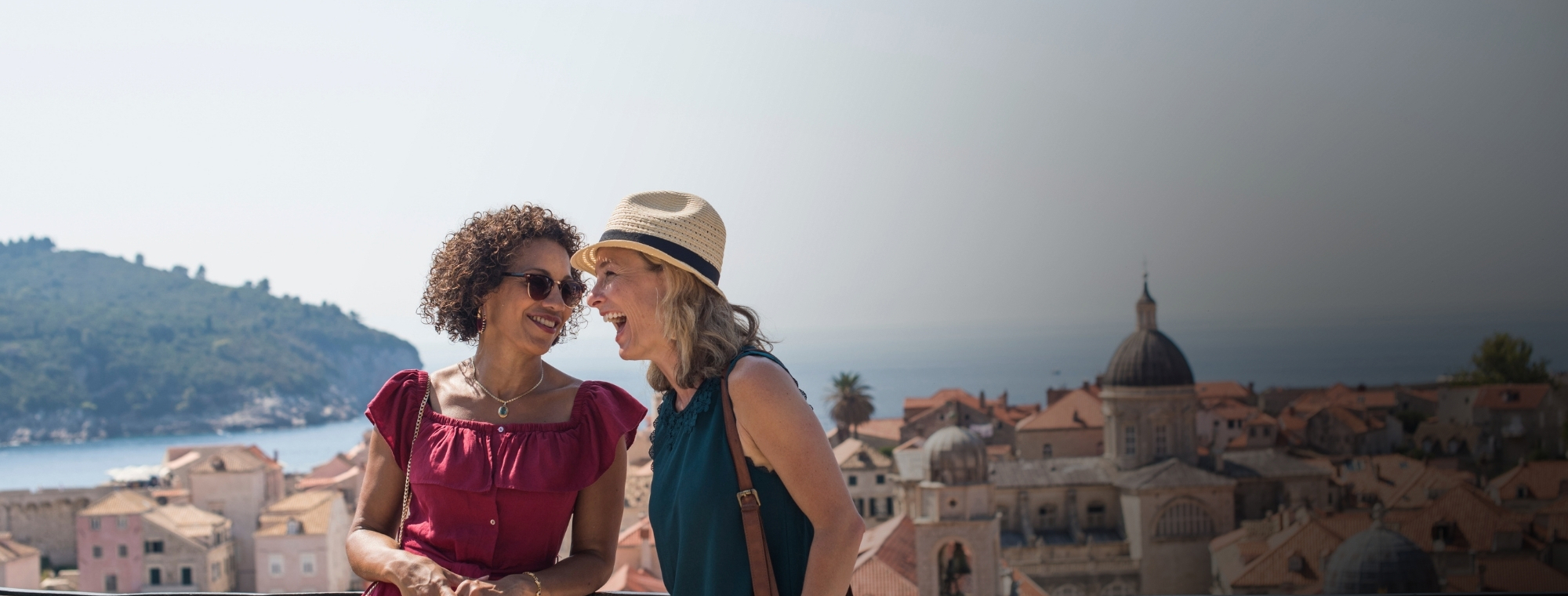 Croatia Dubrovnik Women Laughing Dark Overlay Collections Expert Travel Advice Guided Vacations
