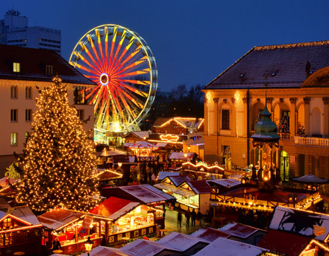 Germany Christmas Market At Night (1)