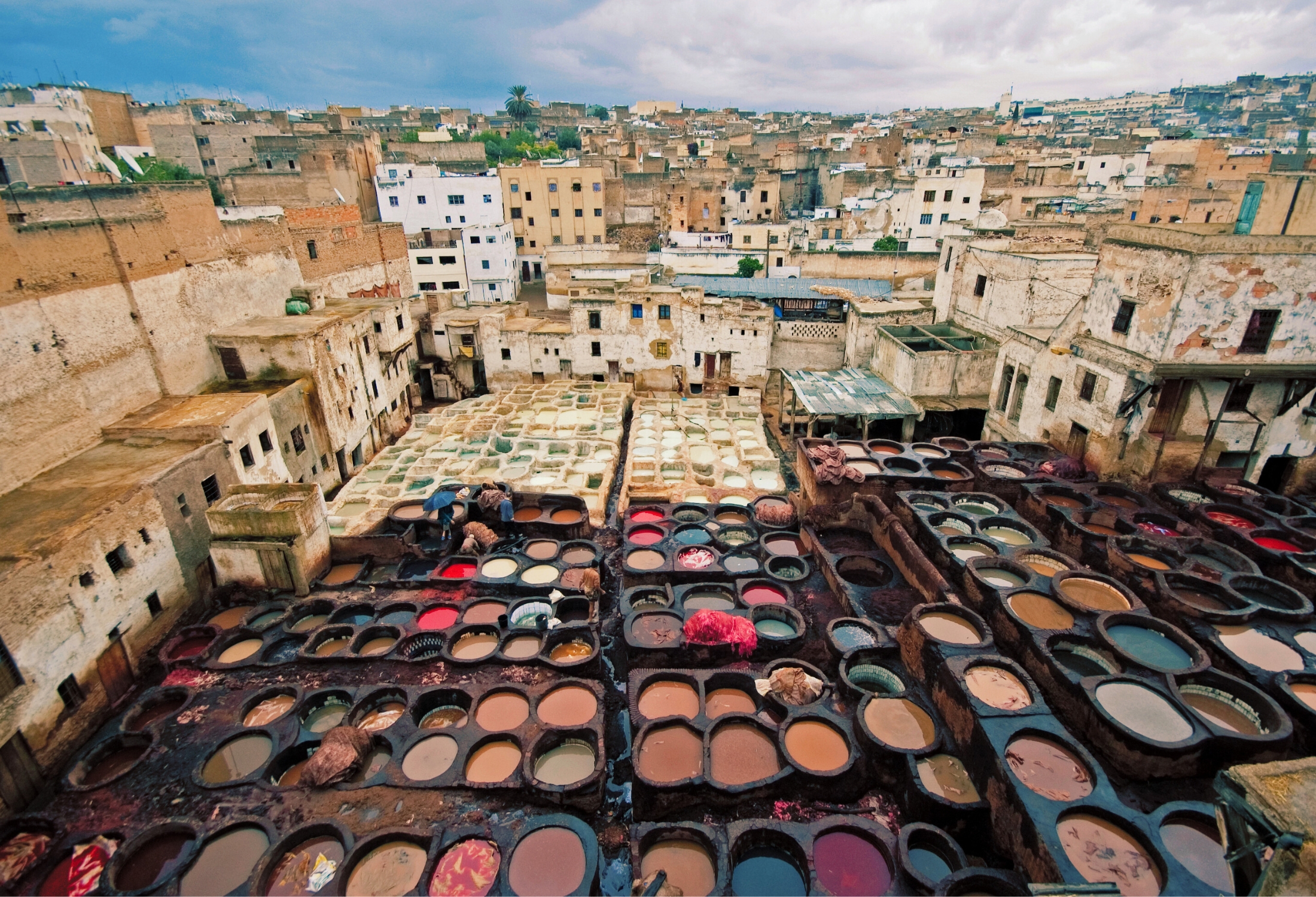 Morocco Fes Dye Pits City